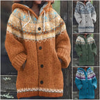 【Időszakosan 50% kedvezmény!】🔥🔥【S–5XL】✨Új, színes, kapucnis kötött kabát őszre/télre