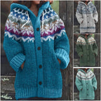 【Időszakosan 50% kedvezmény!】🔥🔥【S–5XL】✨Új, színes, kapucnis kötött kabát őszre/télre